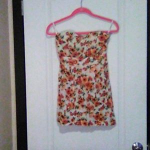 Simple strapless dress